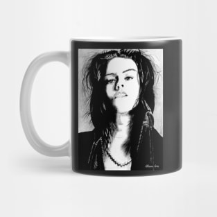 Face of a gothic girl Mug